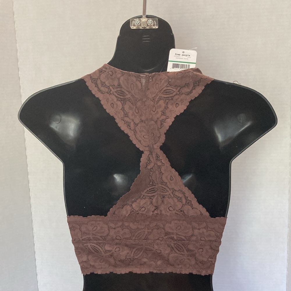 FREE PEOPLE INTIMATELY Racerback Bralette Lace Bralette WOMENS 
SIZE L - Picture 5 of 9